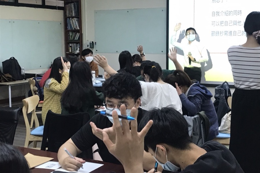 中興大學工作坊分組互動現場